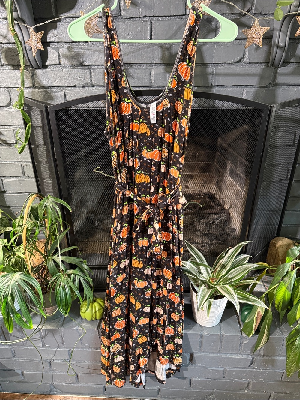 Latched Mama The Momper Nursing Romper with Pumpkin Halloween Print